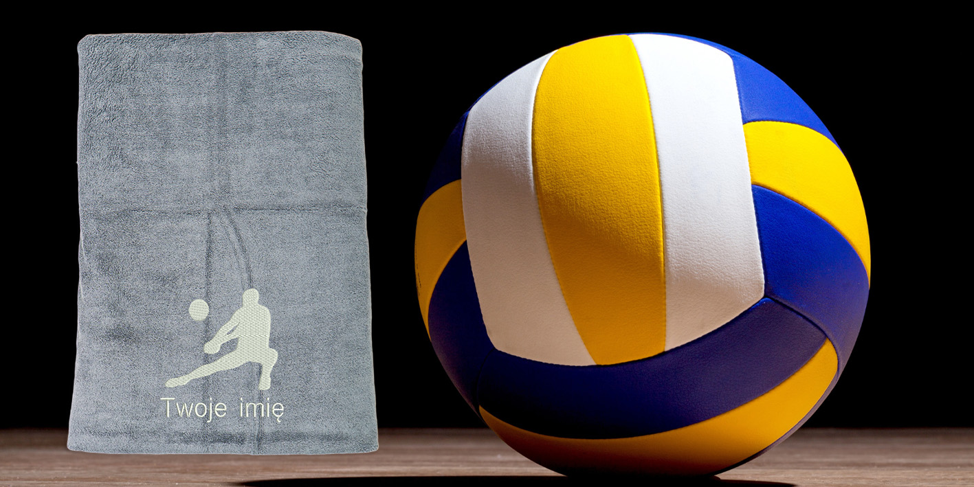 Ręcznik szybkoschnący siatkarza z własnym haftem